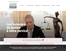 Tablet Screenshot of huissier-justice.fr